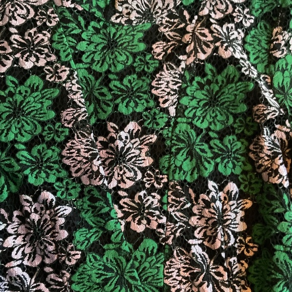 VILA Lace Appliqué Green and lilac dress Size 6 - Picture 8 of 10